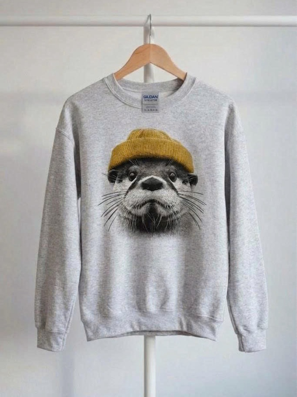 Adorable River Otter Graphic Sweatshirt Cozy Animal Lover Pullover